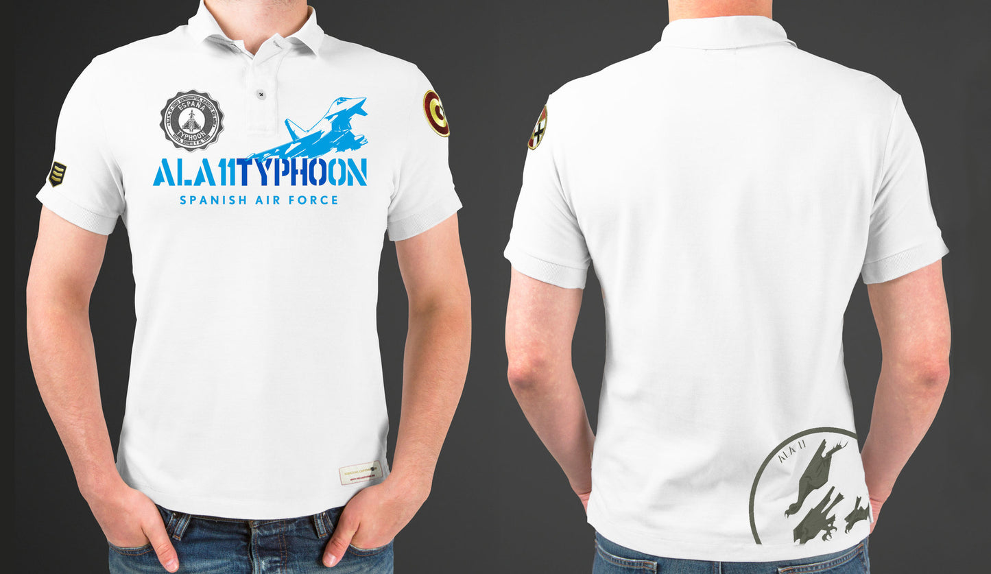 Polo Eurofighter Ala 11 color blanco