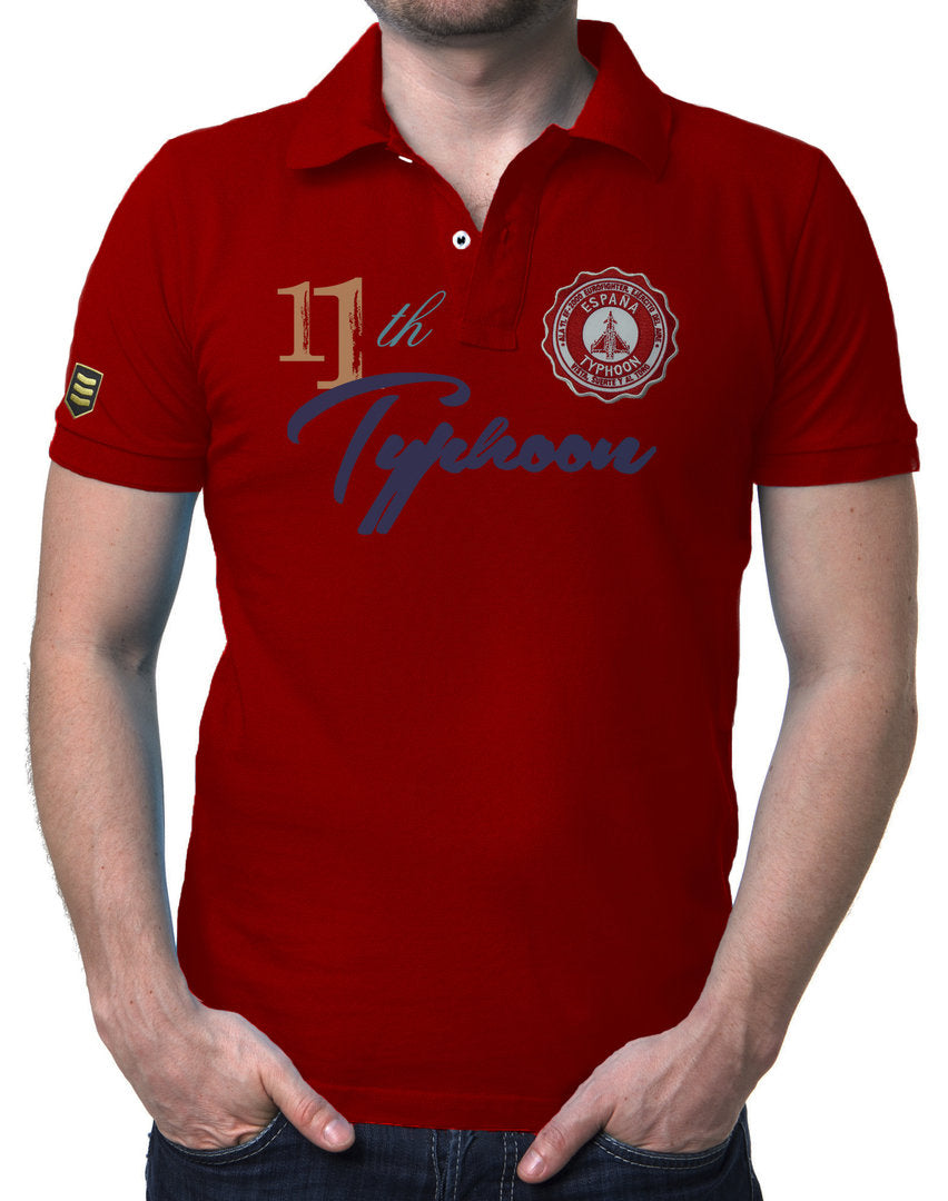 Polo Typhoon Ala 11 color rojo