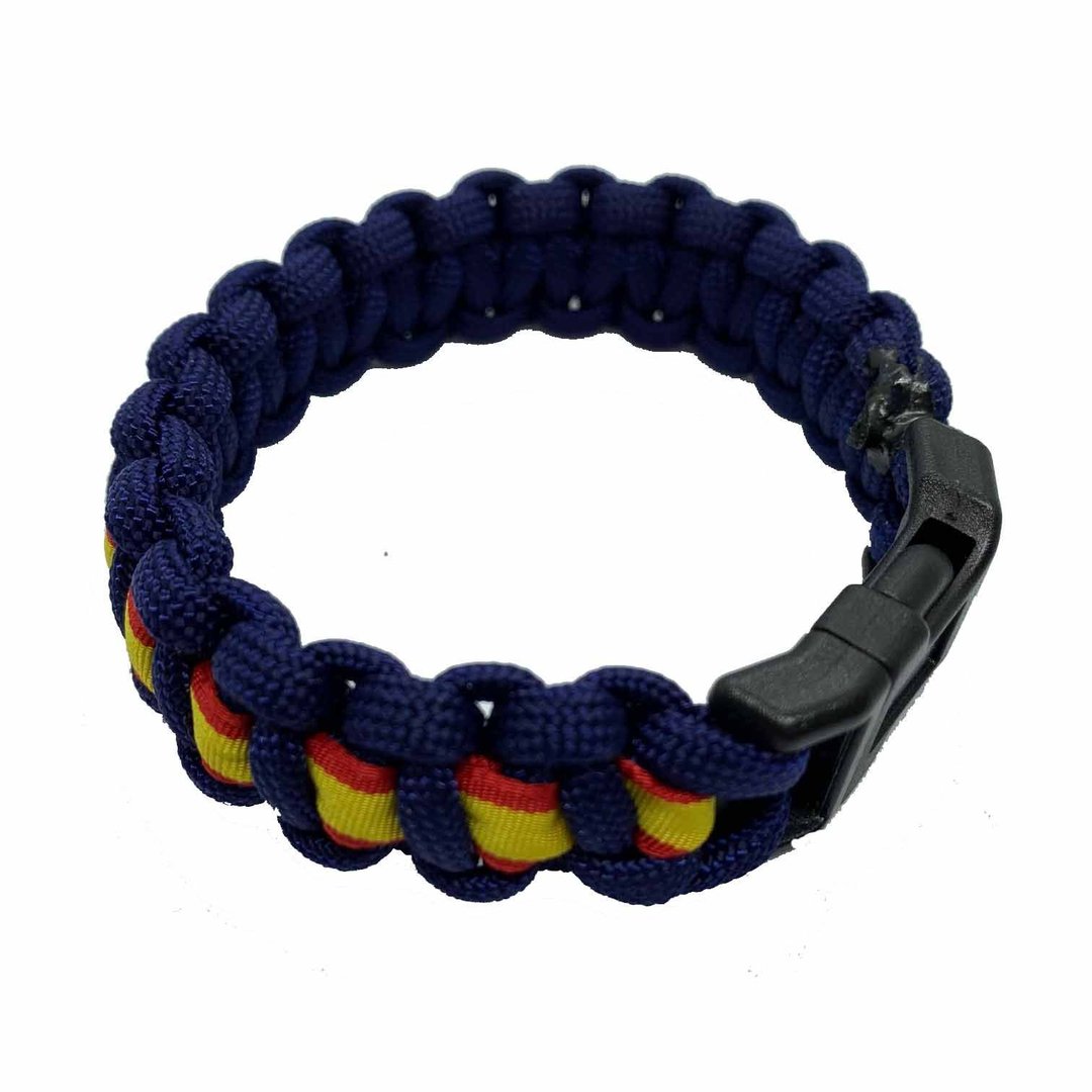 Pulsera España con cordaje paracaídas.