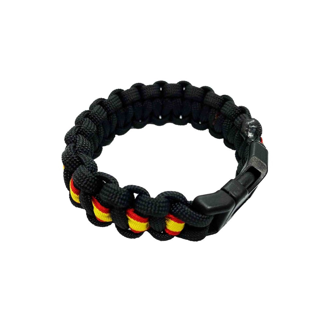 Pulsera España con cordaje paracaídas.