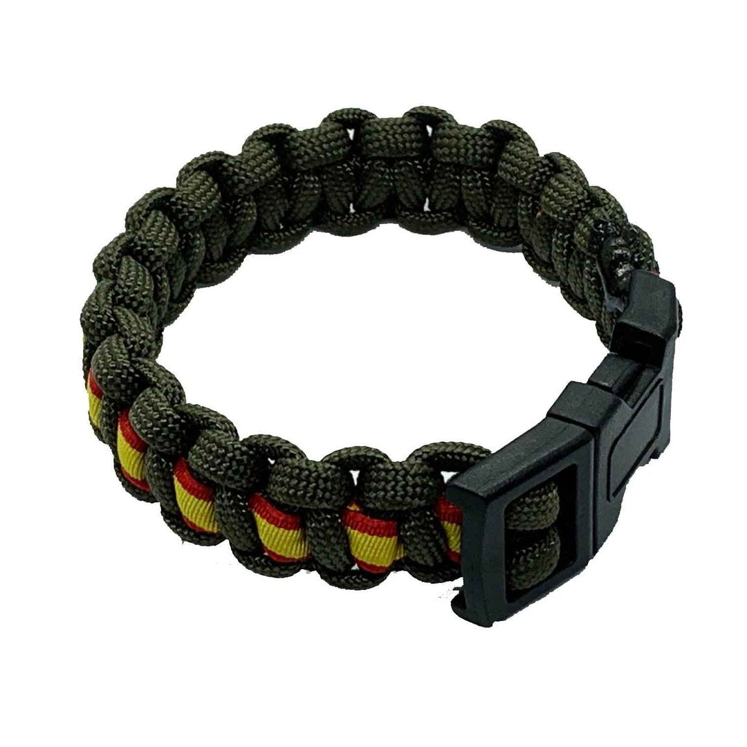 Pulsera España con cordaje paracaídas.