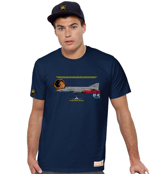 Camiseta RF-4C Phantom II Ala 12 azul marino - Aviación militar Torrejón reconocimiento táctico
