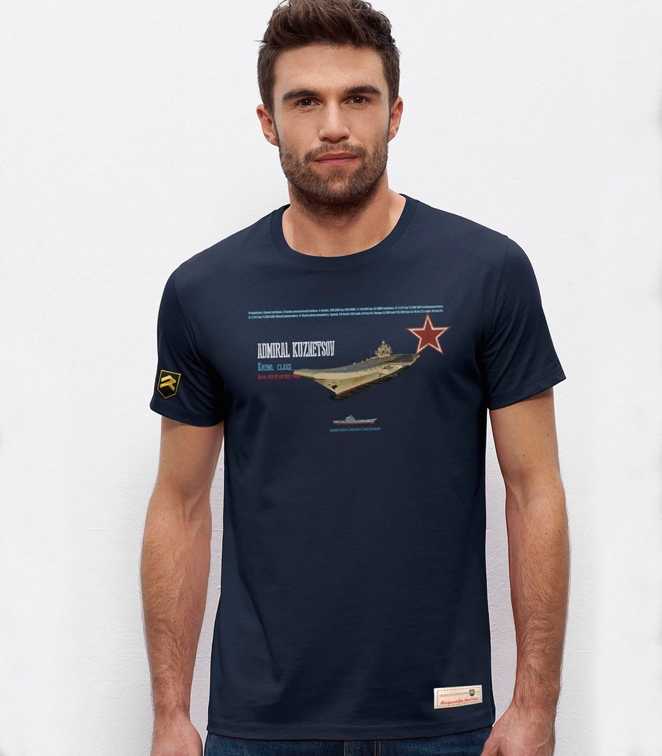 Military T-shirt Russian Aircraft Carrier Admiral Kuznetsov
