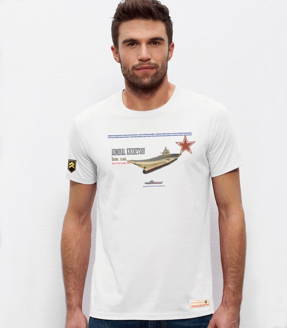 Military T-shirt Russian Aircraft Carrier Admiral Kuznetsov
