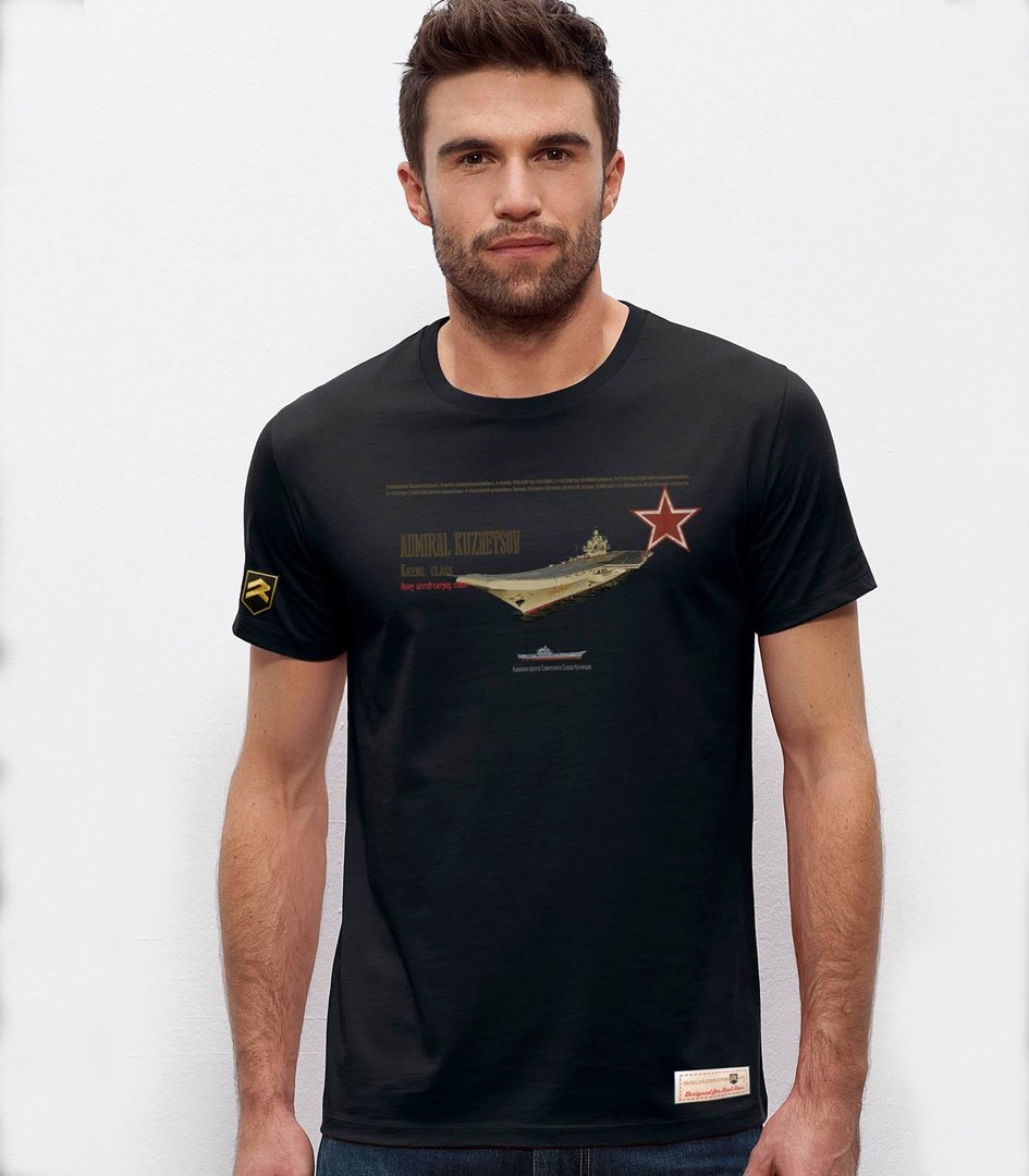 Military T-shirt Russian Aircraft Carrier Admiral Kuznetsov