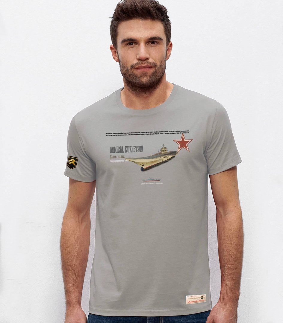Military T-shirt Russian Aircraft Carrier Admiral Kuznetsov