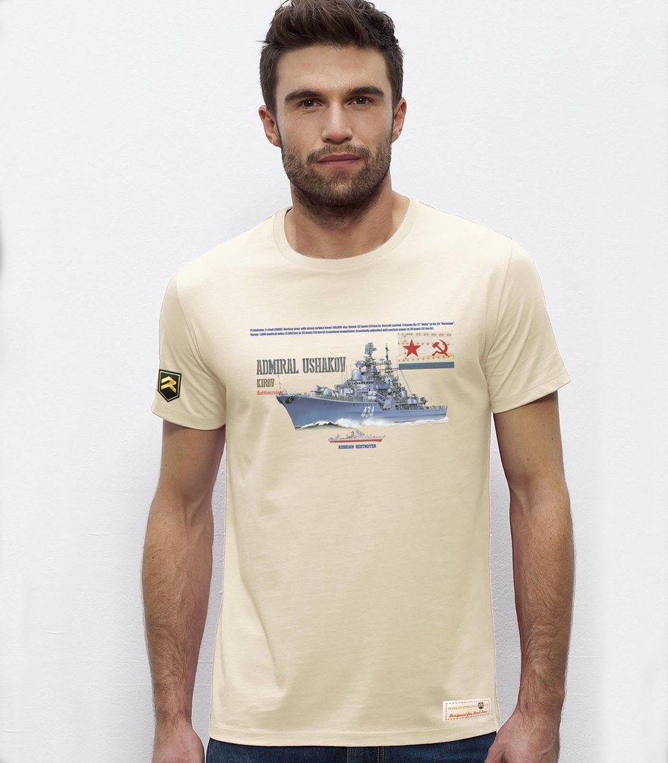 Camiseta militar Destructor Russian Admiral Ushakov T-Shirt