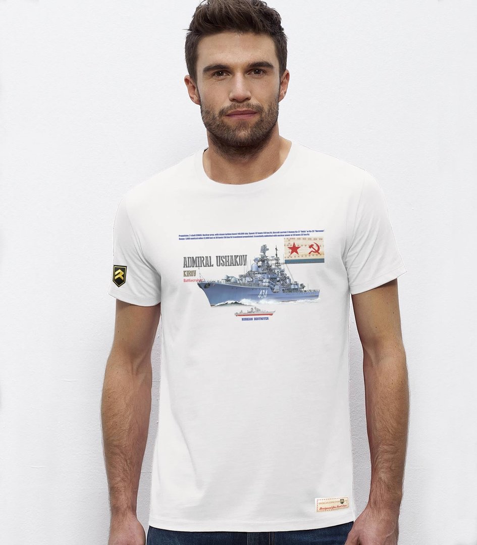 Camiseta militar Destructor Russian Admiral Ushakov T-Shirt