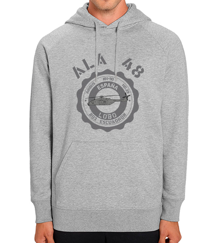 Sudadera Ala 48 803 Escuadrón NH90 Medallón