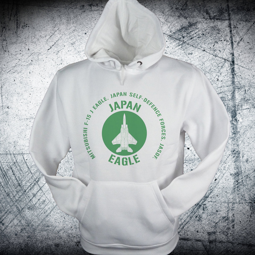 Sudadera F-15 EAGLE JAPAN emblema verde JASDF con diseño exclusivo aviación militar japonesa