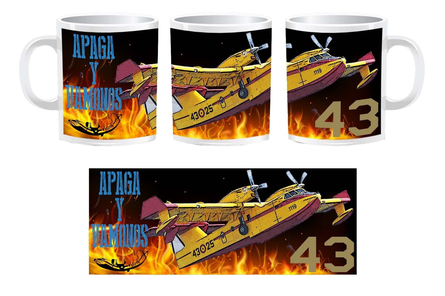 TAZA 43 GRUPO FUEGO