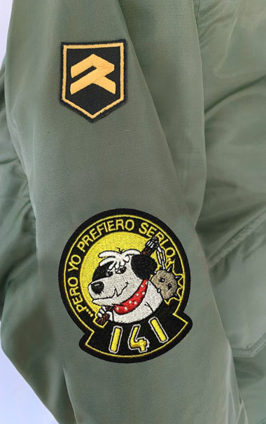 Cazadora de Piloto Ala 14 CWU verde oliva