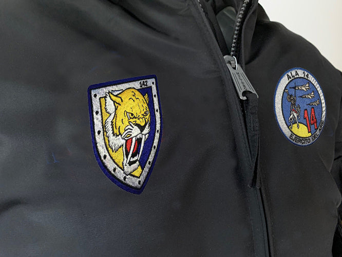 Cazadora de Piloto Ala 14 CWU negra