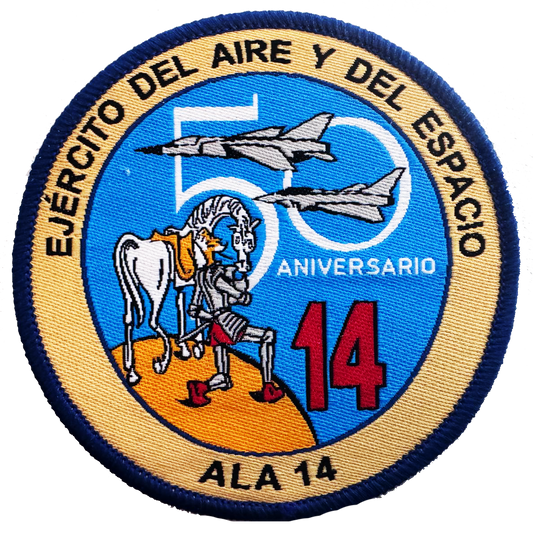 Parche tejido Ala 14. 50 Aniversario con termoadhesivo  *