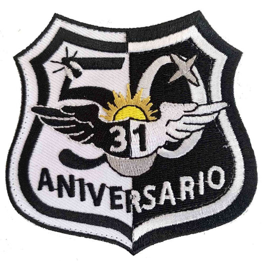 Parche Bordado Ala31 ANIVERSARIO Color con velcro