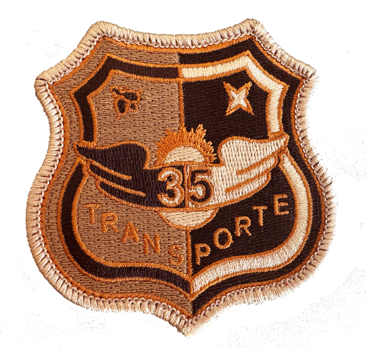 Parche Bordado Ala35 TRANSPORTE Árido con velcro