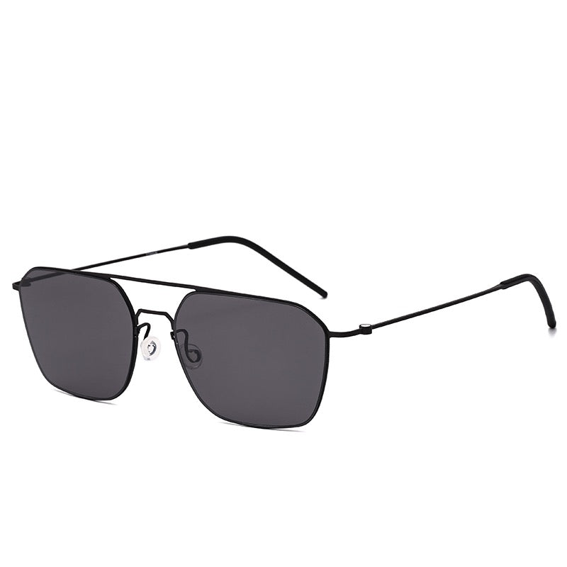 Gafas aviador Cooper PilotVisual 57 en negro con lente gris nylon y protección 100% UVA
