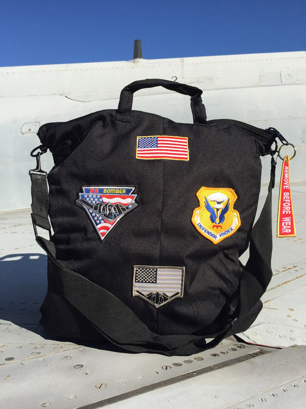 Bolsa de piloto B-2 Spirit con emblema bombardero stealth bordado