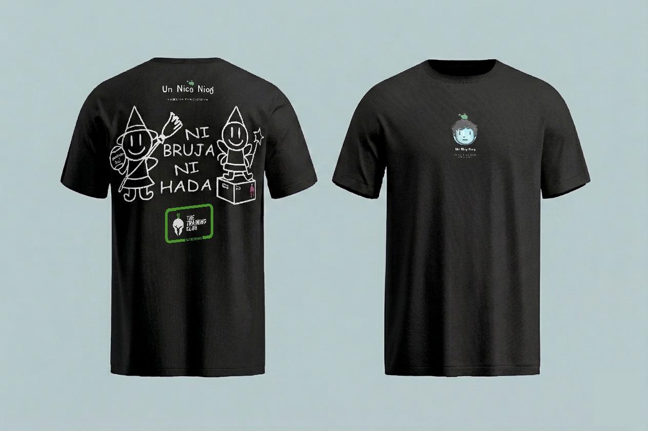 Camiseta solidaria UNNICONICO Ni Bruja Ni Hada - 100% algodón colección solidaria
