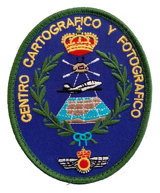 Parche bordado color Ovalado CECAF con velcro