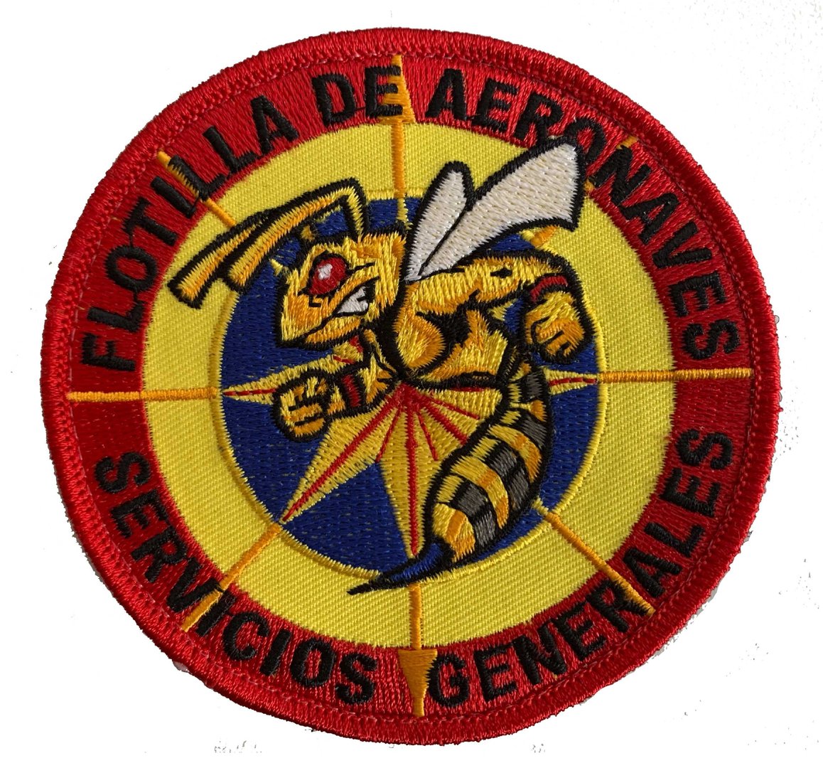 Parche bordado Flotilla de Aeronaves SSGG con velcro