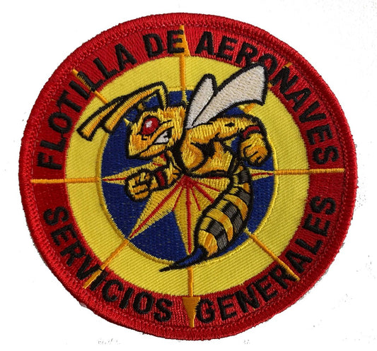 Parche bordado Flotilla de Aeronaves SSGG con velcro
