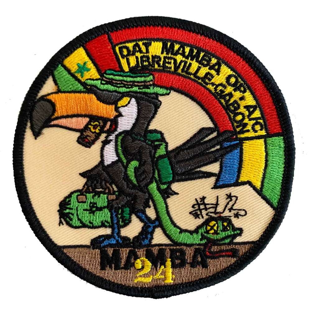 Parche bordado MAMBA 24 Gabón