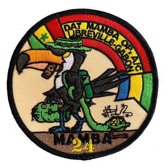 Parche bordado MAMBA 24 Gabón