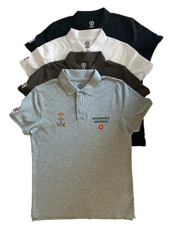 Outlet Polo L Gris Escarapela española infanteria de Marina