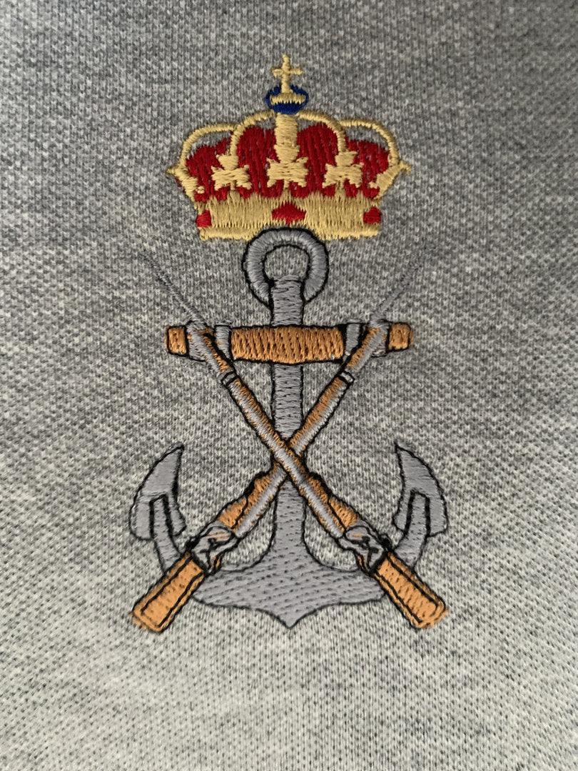 Polo bordado Colección Escarapela Española Infantería de Marina