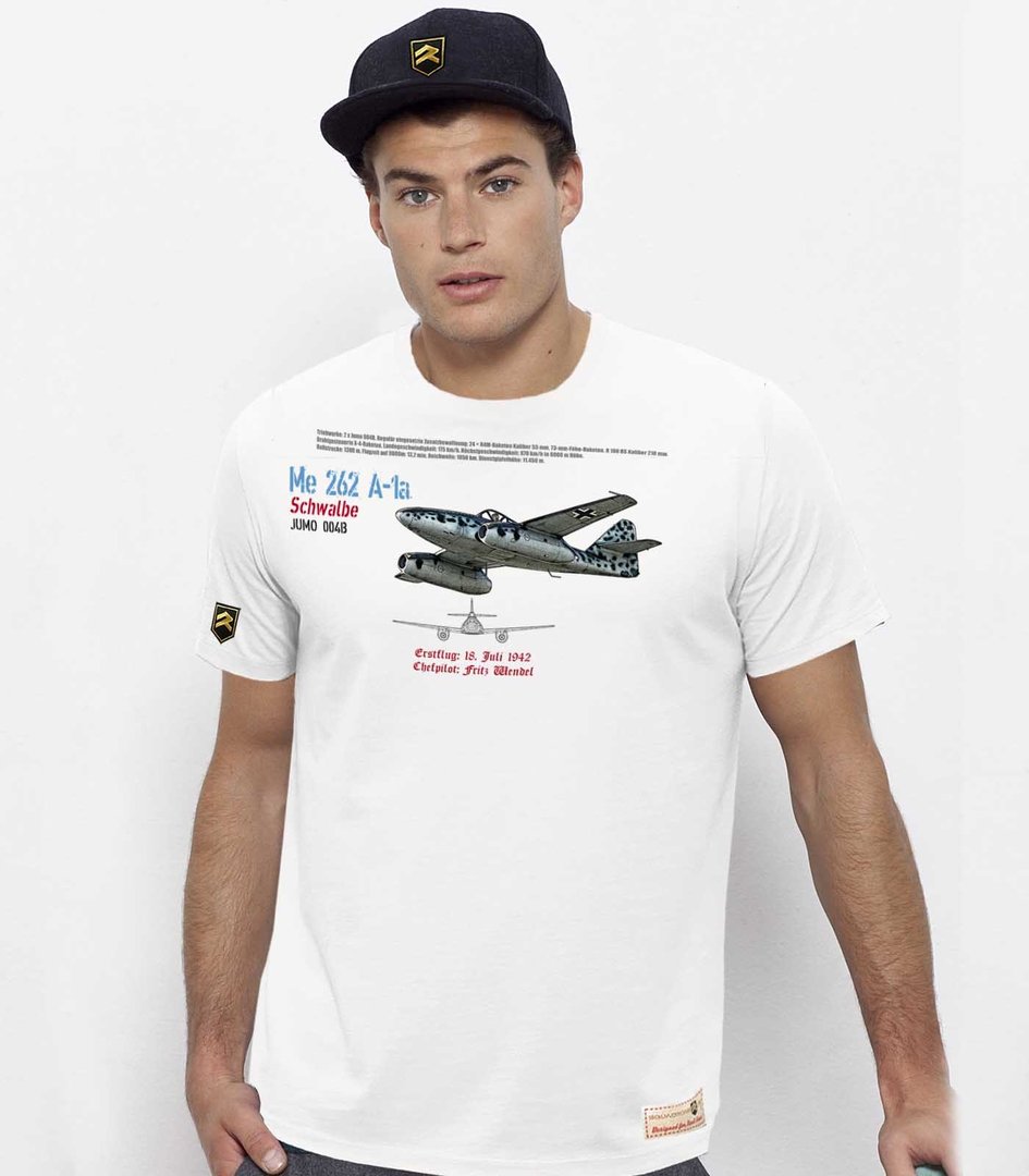 Camiseta Militar Me-262 Luftwaffe PREMIUM.