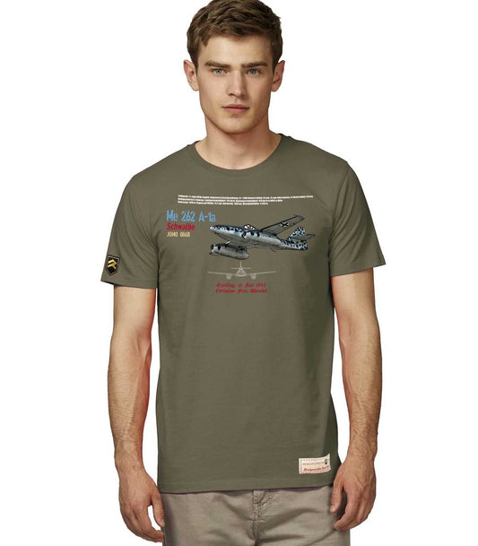 Camiseta Militar Me-262 Luftwaffe PREMIUM.