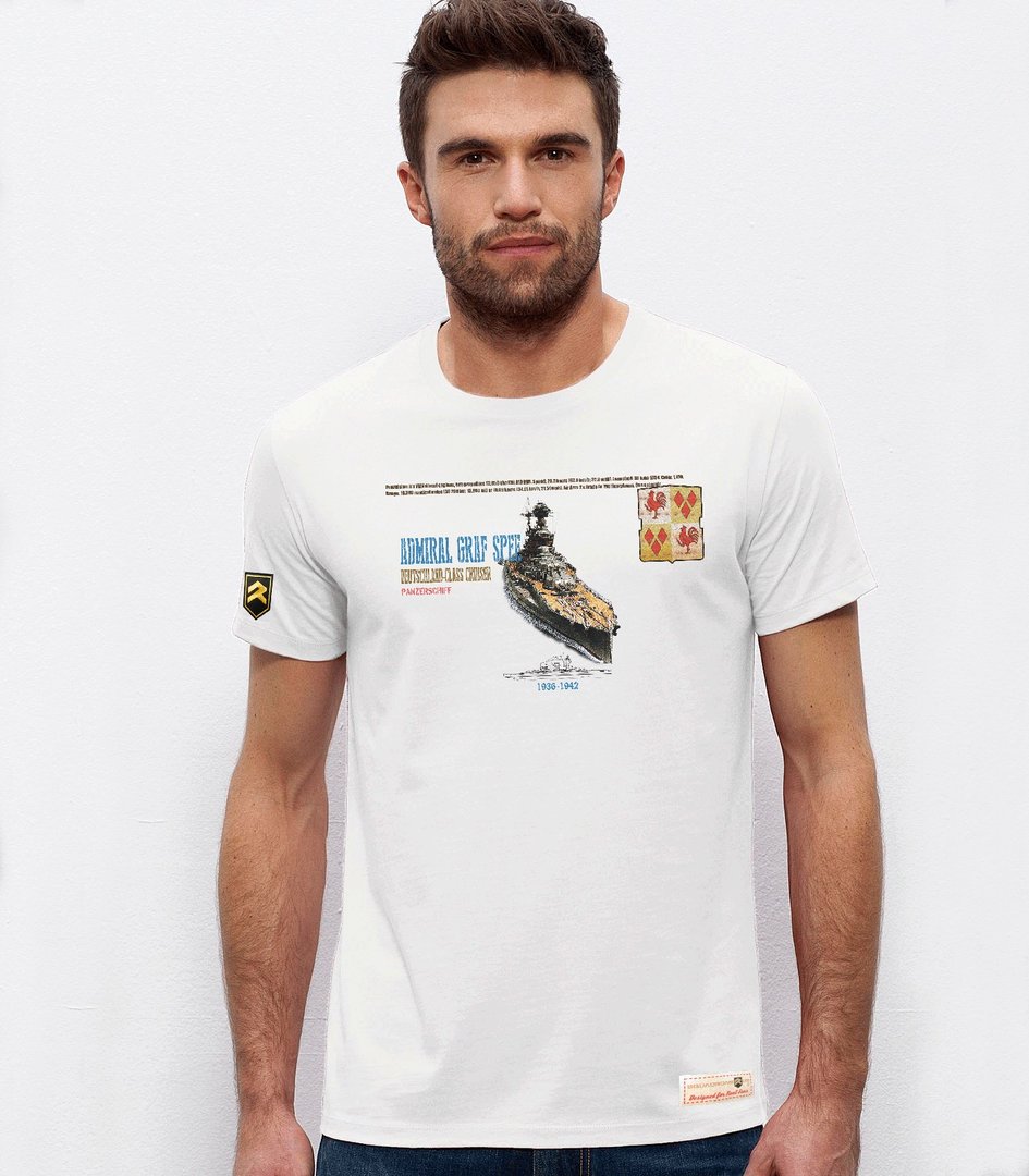 Camiseta militar portaaviones ADMIRAL GRAF SPEE WWII