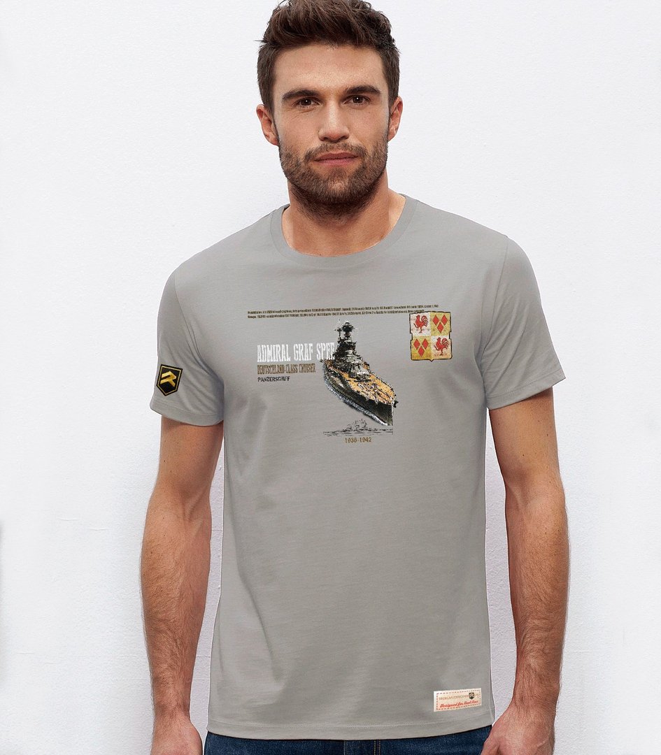 Camiseta militar portaaviones ADMIRAL GRAF SPEE WWII