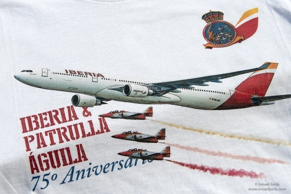Outlet Talla M blanca Iberia & Patrulla Águila 75Aniv.