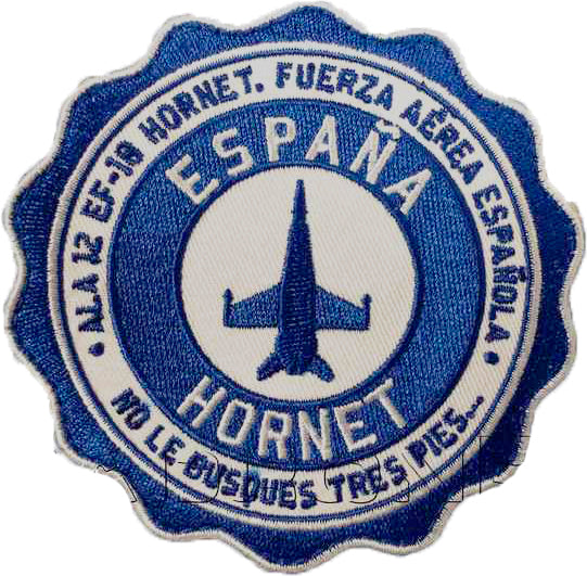Parche HORNET Ala 12 azul