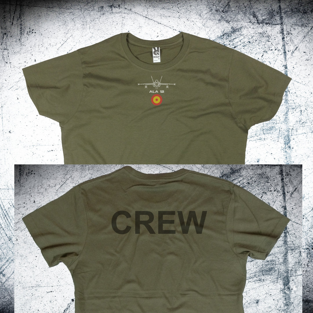 Camiseta Ala 12 Diseño Trasera CREW