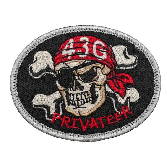 Parche PRIVATEER 43 Grupo tejido - Insignia aviación militar 8x6 cm
