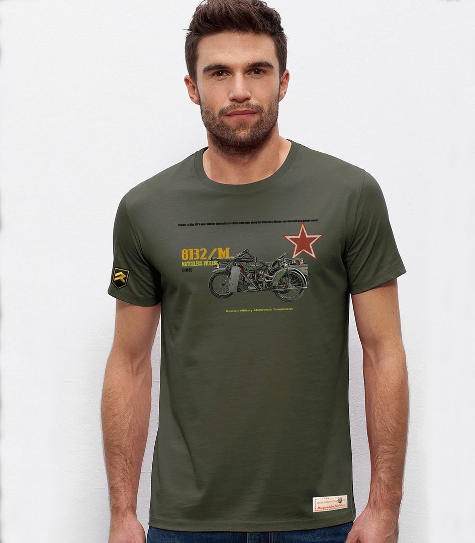 Camiseta militar Russian Motorcycle 8B2/Matchless-Vickers