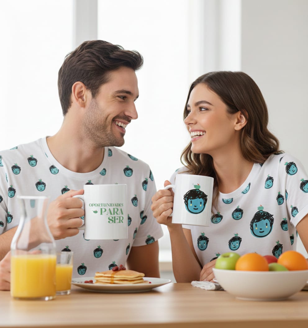 Taza de cerámica solidaria UNNICONICO 350ml calidad AAA con diseño sublimado